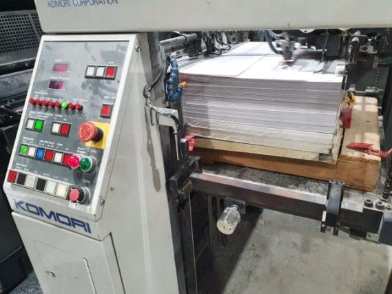 Printing press dashboard